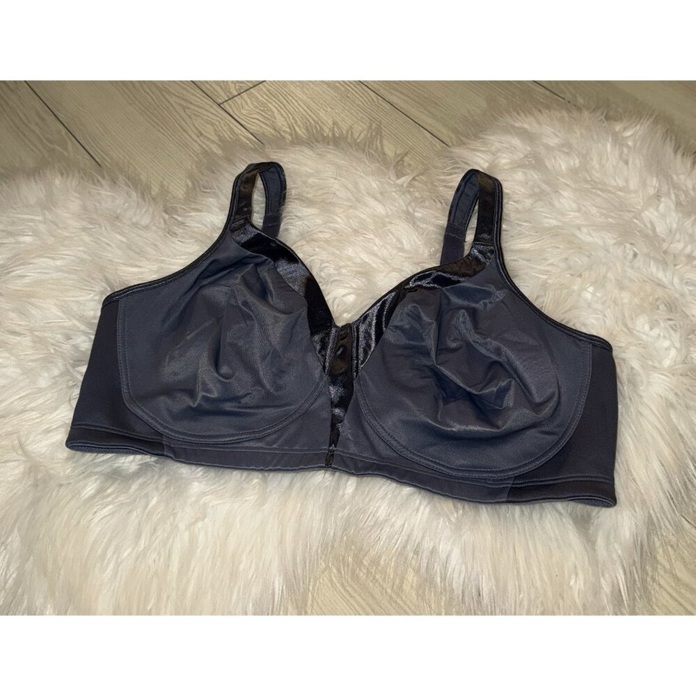 Playtex 18 Hour 4803 Full Coverage Bra Unlined Wire Free Womens 44C Gray New